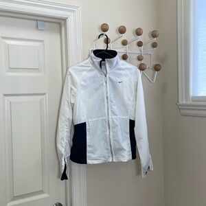 Nike - Vintage Y2K Track Jacket - White / Navy - M